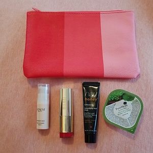 Red makeup bag